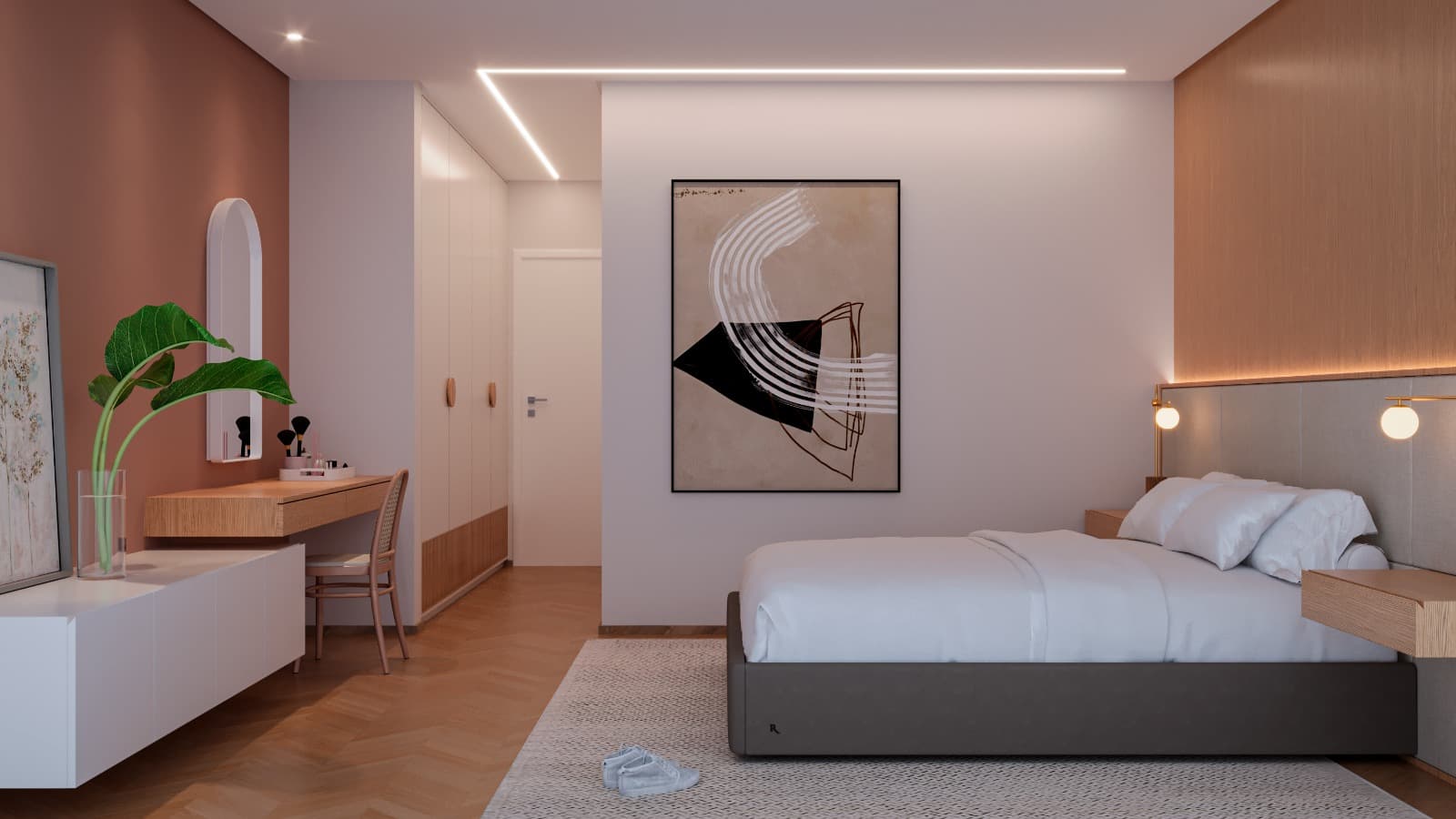 Suíte do apartamento Viena